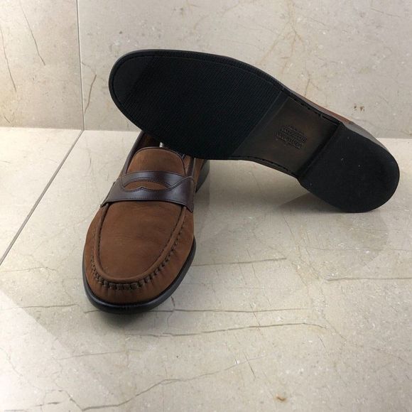 Bostonian Plain Toe Shoes, Size 9 1/2 Men's 27.5cm genuine leather black type Vintage Second Hand
